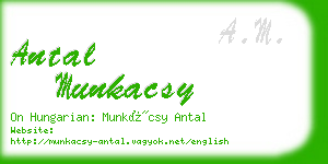 antal munkacsy business card